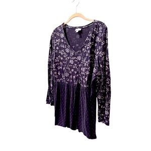 J Jill navy tunic top
